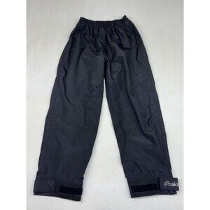 Oaki Rain Pants Youth Kids 8/9 Black Windbreaker Casual Outdoors Gear